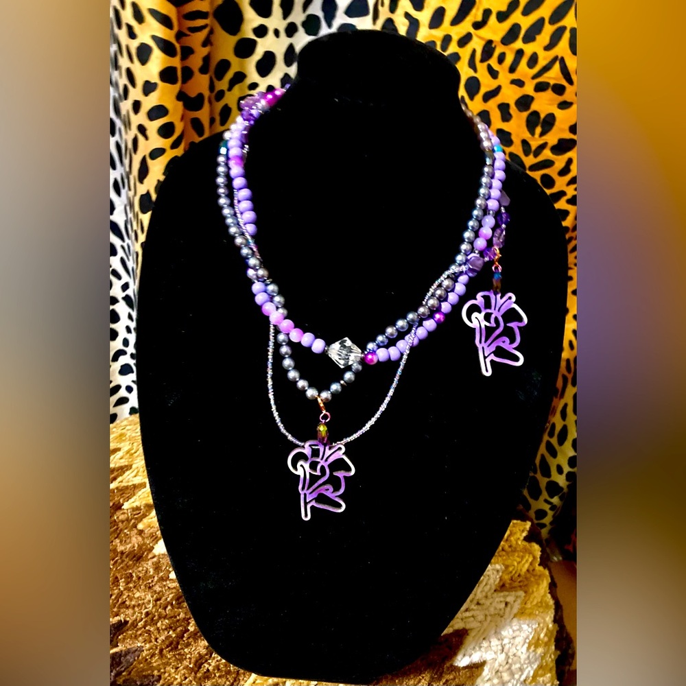 Purple & pearls